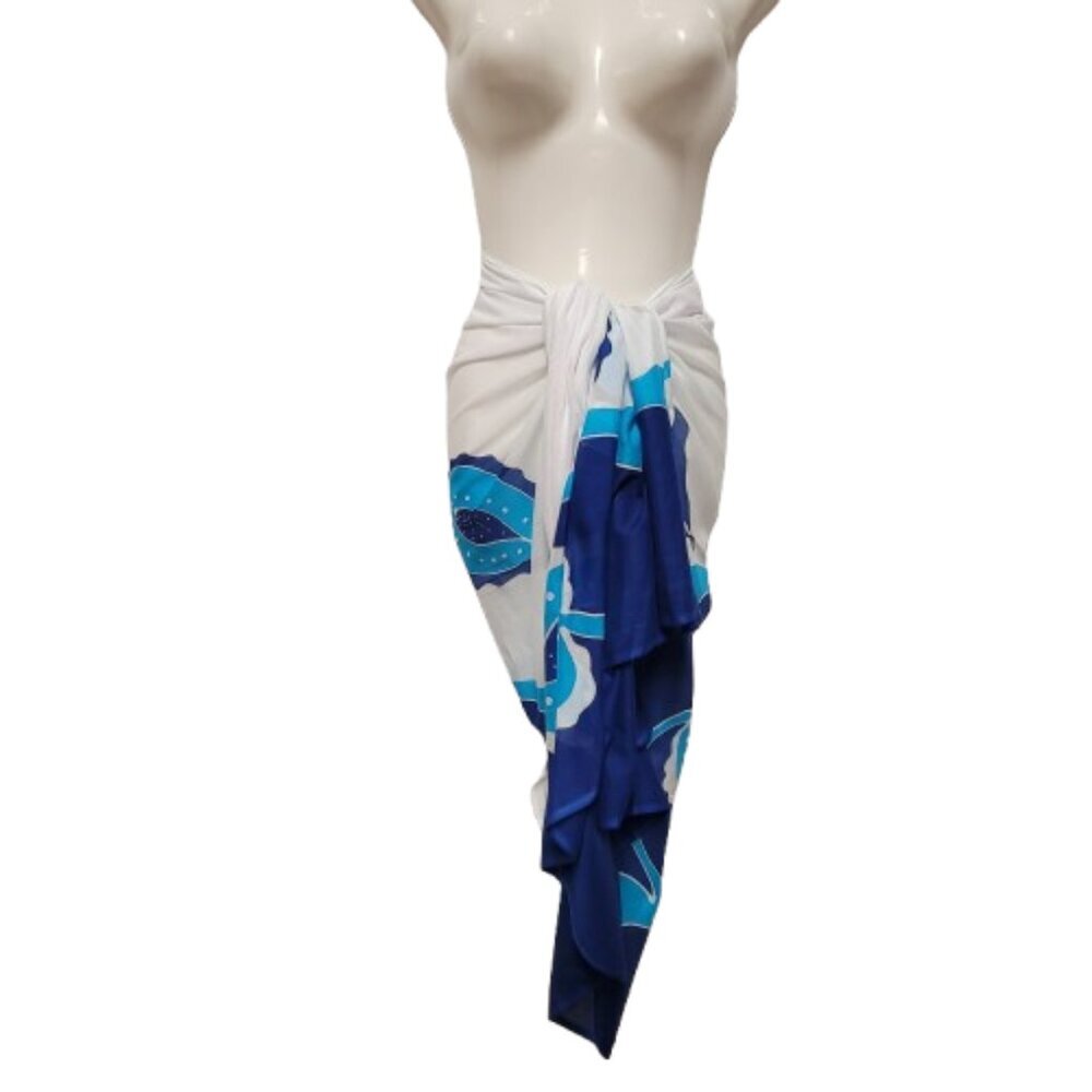 Womens Cotton Beach Wrap Sarong Handpainted Batik Wrapskirt Pareo Beachwear-NEW